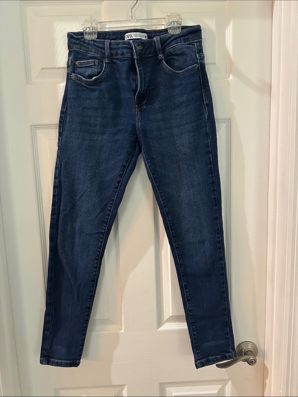 Zara Skinny Jeans in Dark Blue
